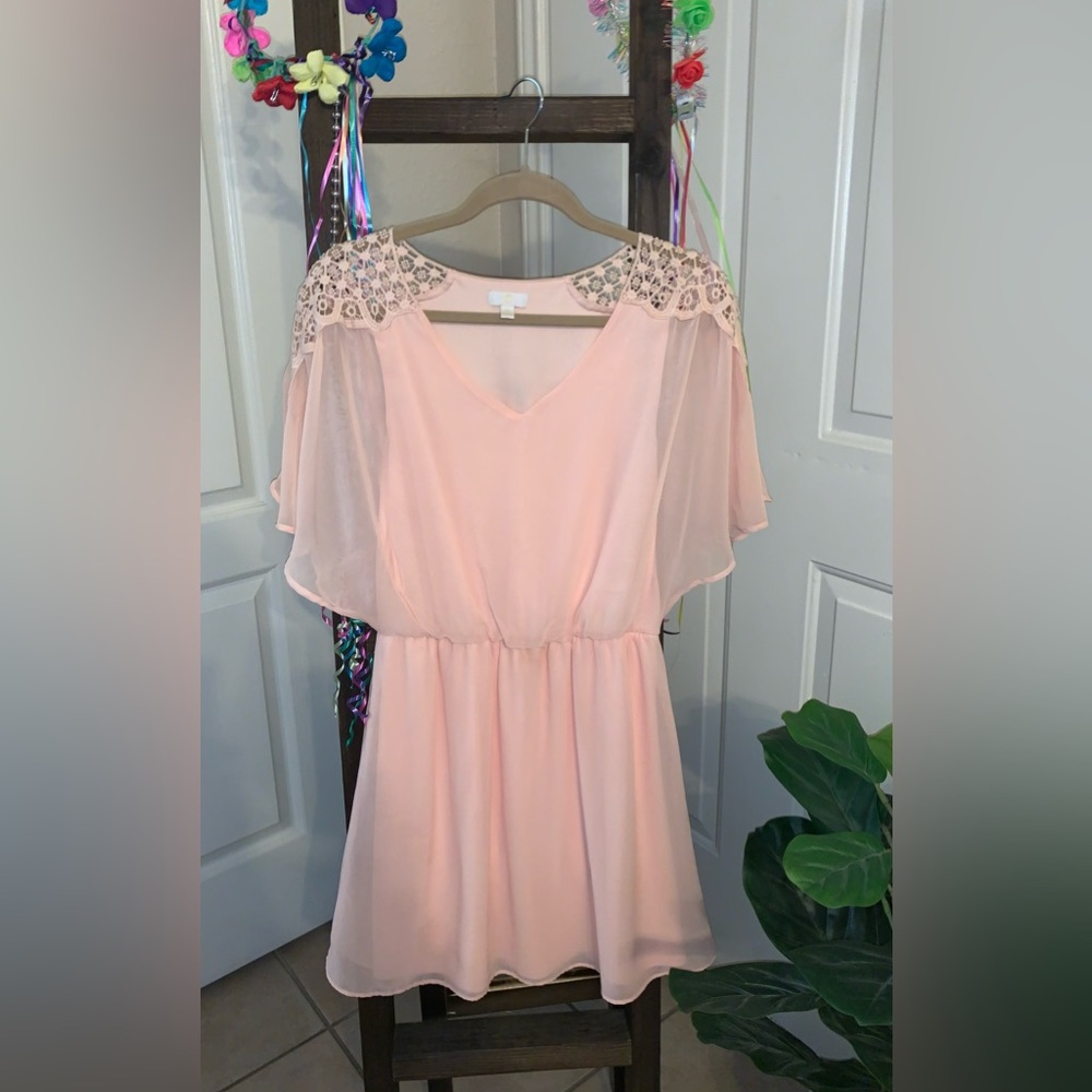 Light Pink, Peach Dress